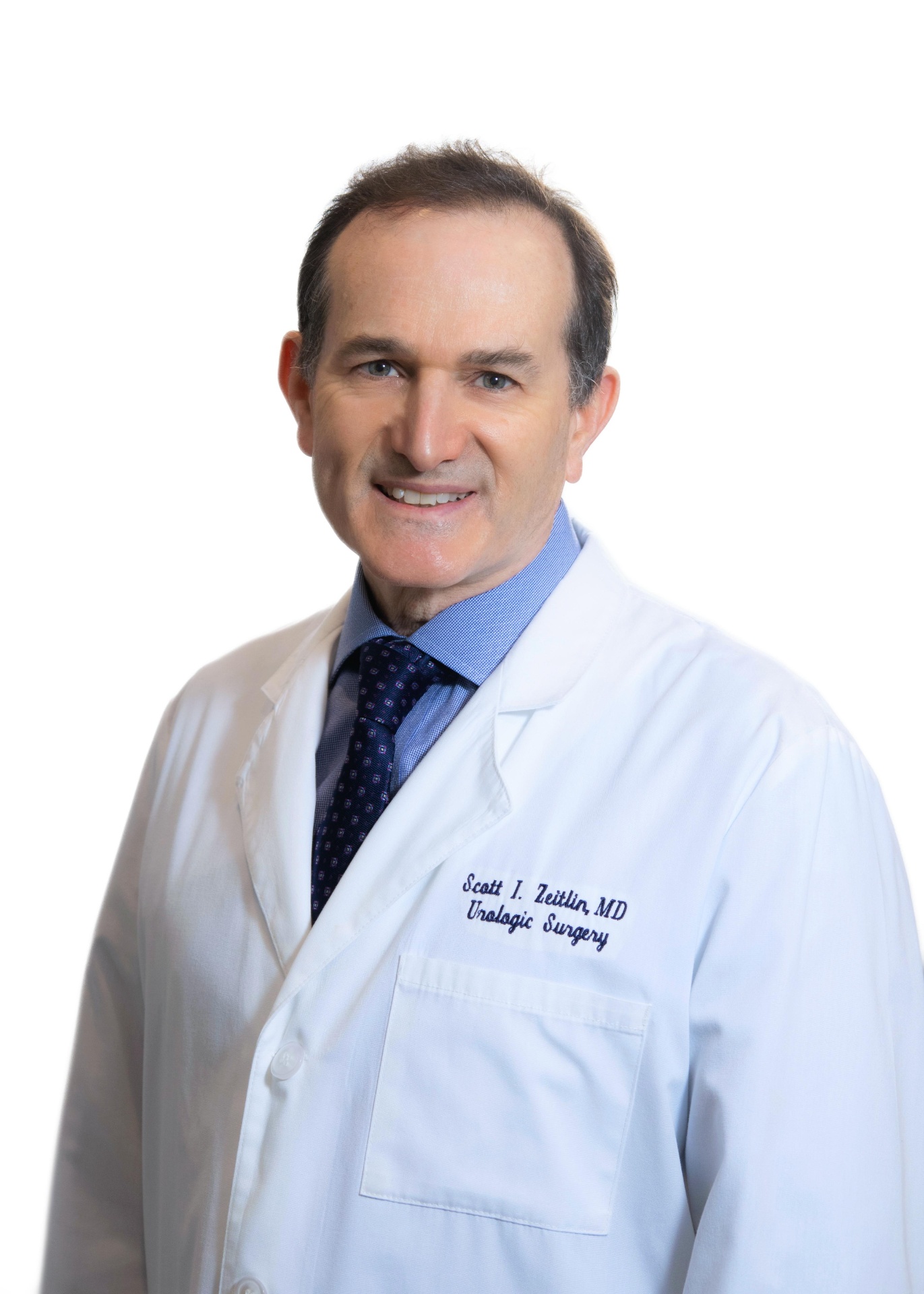 Portrait of Dr. Scott Zeitlin, MD in a white coat and tie